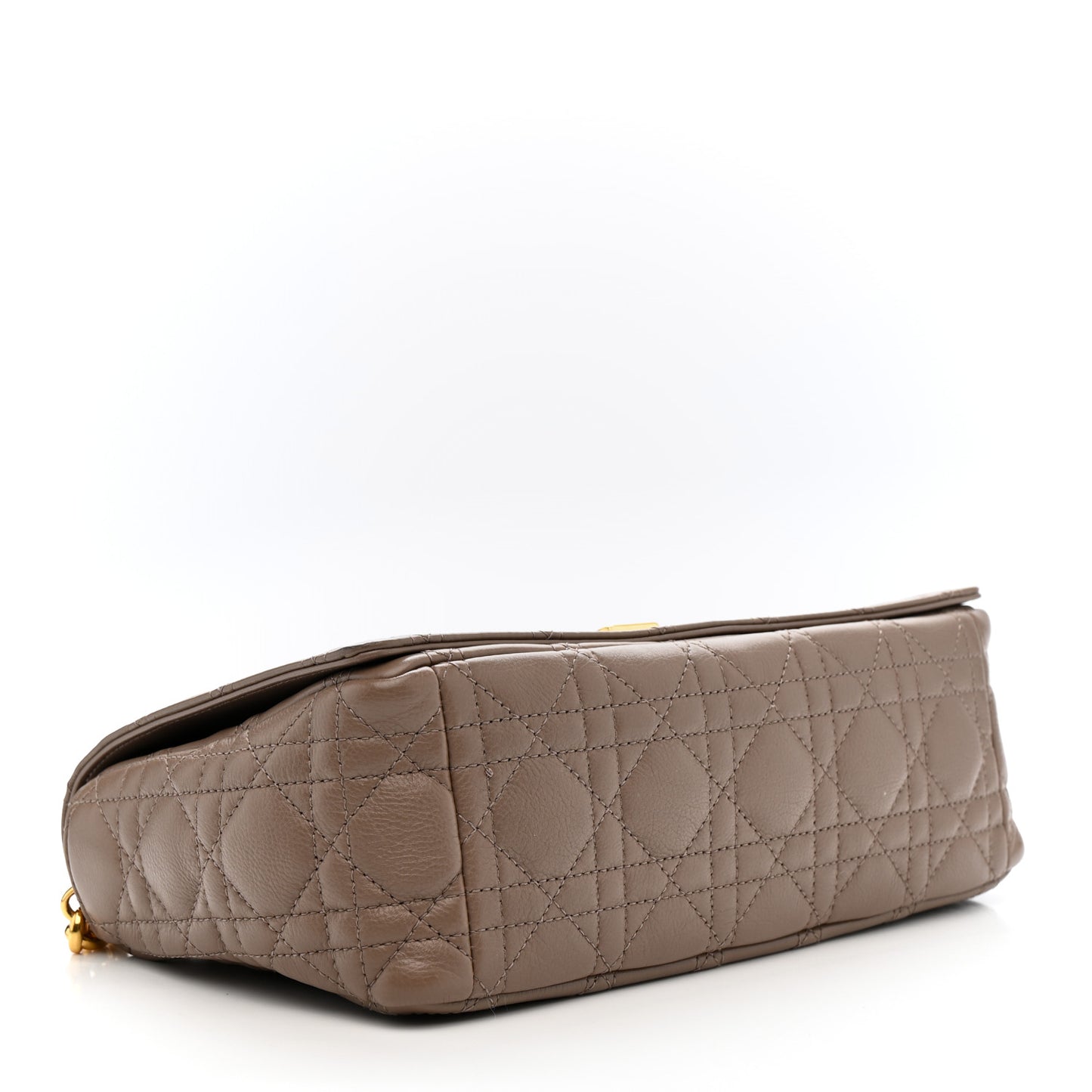 Calfskin Cannage Medium Caro Bag Taupe