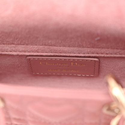 Christian Dior Lambskin Cannage Dioramour Micro Lady D-Joy Rose De Vents 6 of 9
