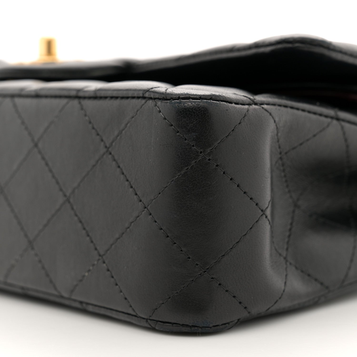 Chanel Lambskin Quilted Medium Double Flap Black 10 of 13