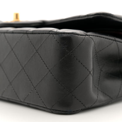 Chanel Lambskin Quilted Medium Double Flap Black 10 of 13