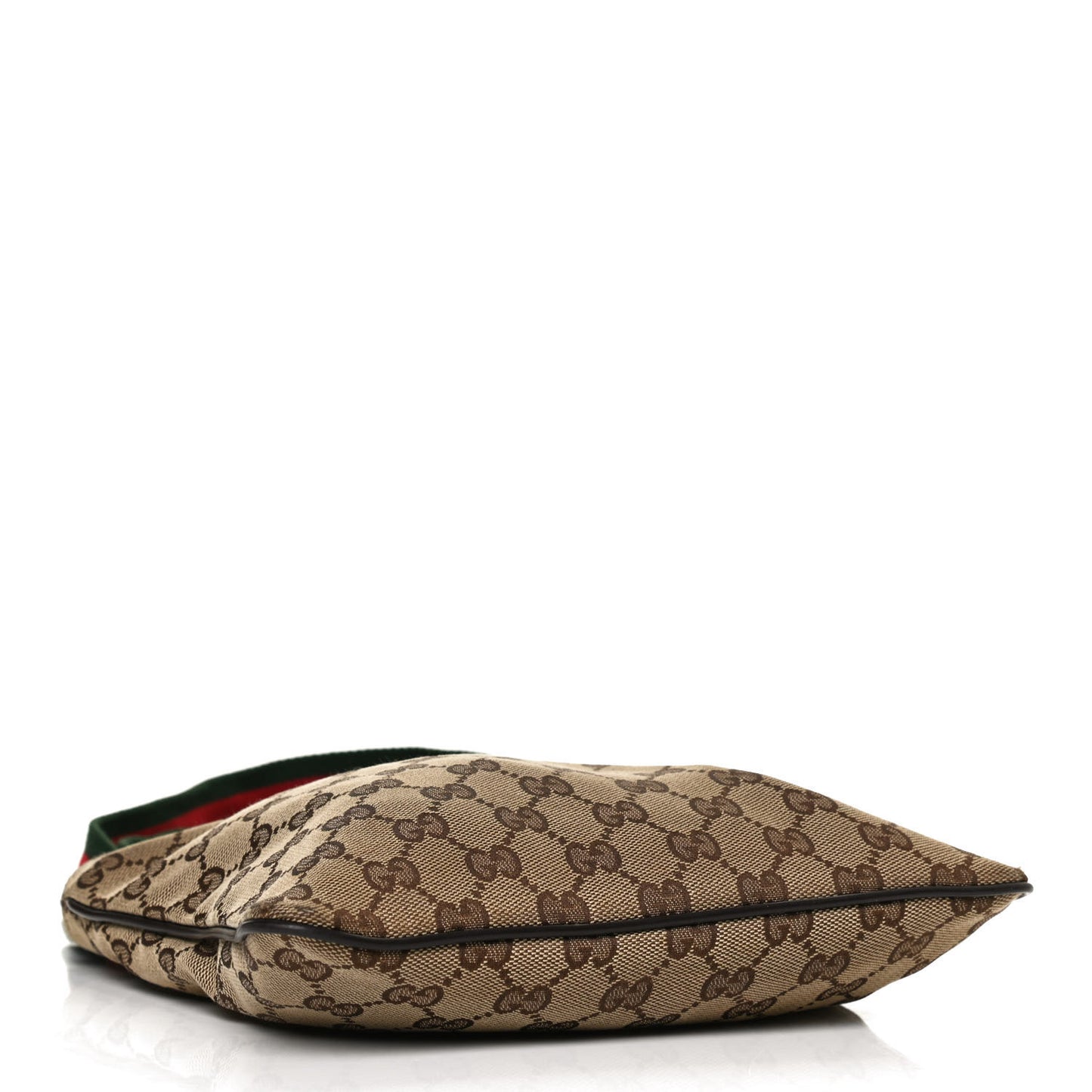Monogram Web Small Flat Messenger Bag Brown
