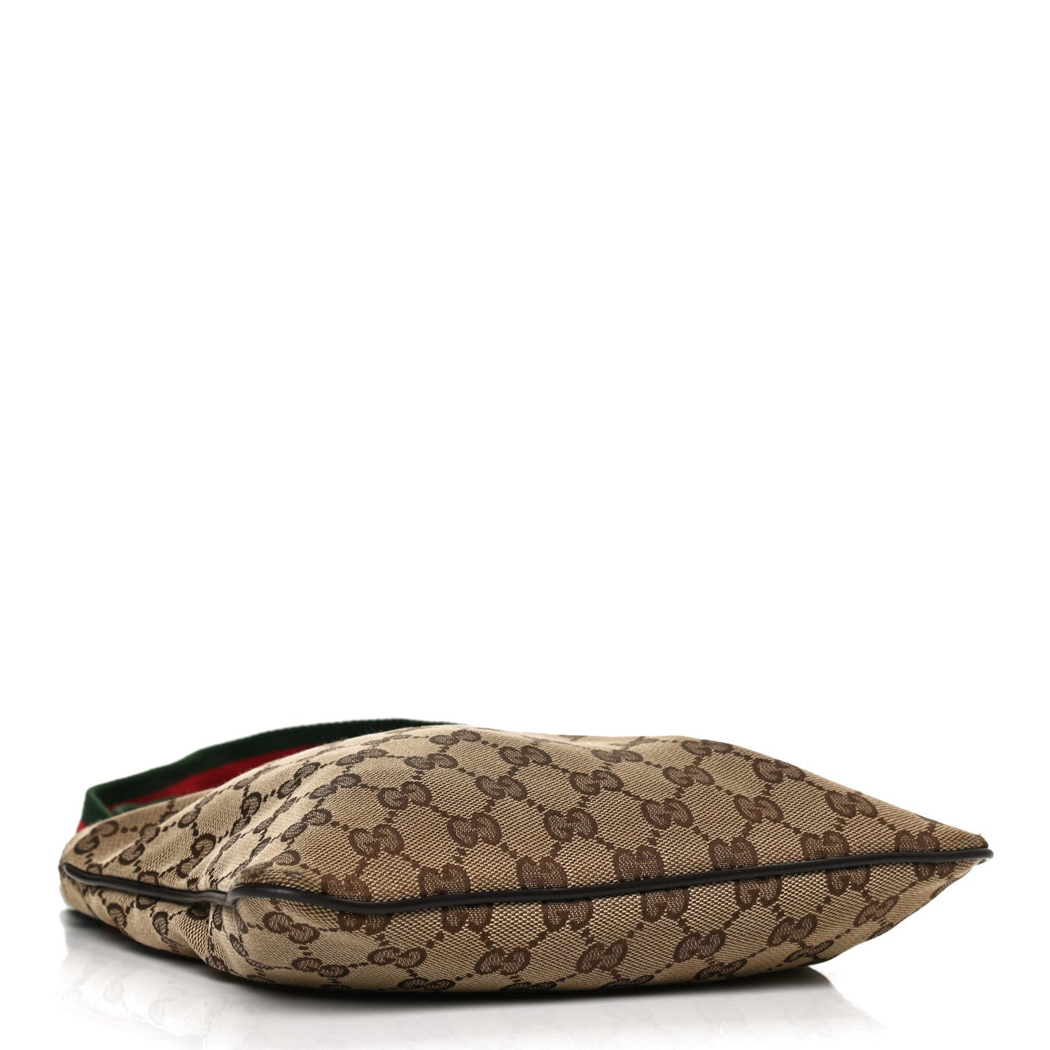 Gucci Monogram Web Small Flat Messenger Bag Brown 4 of 12