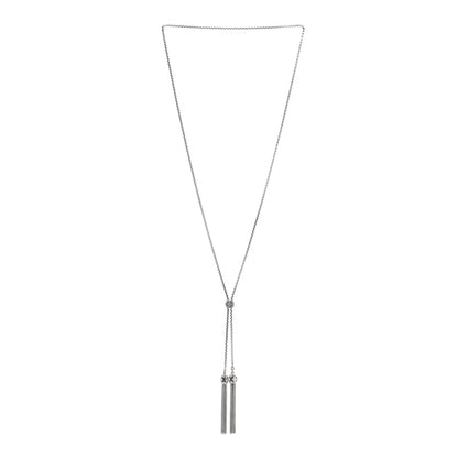 David Yurman Sterling Silver Diamond Renaissance Tassel Necklace 2 of 4