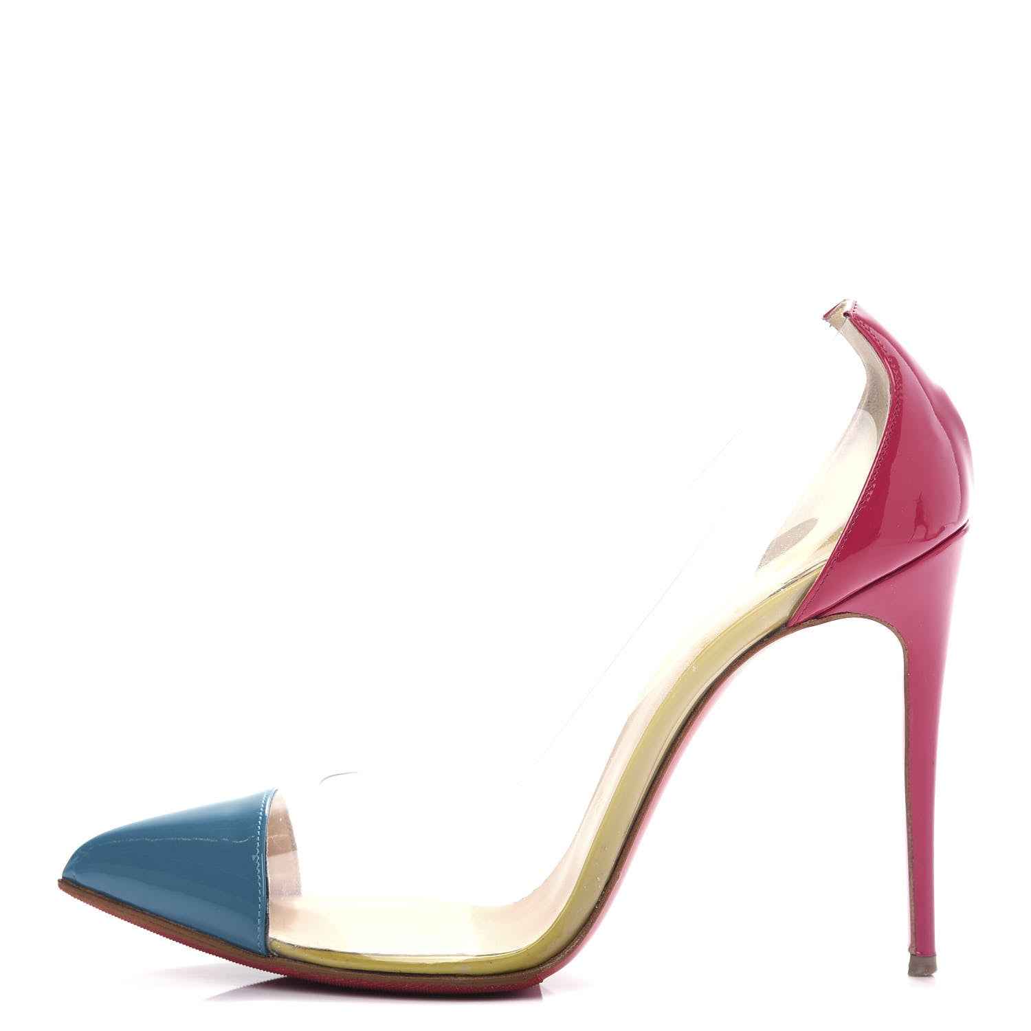 Christian Louboutin Patent PVC Debout 100 Pumps 38 Version Riviera 1 of 10