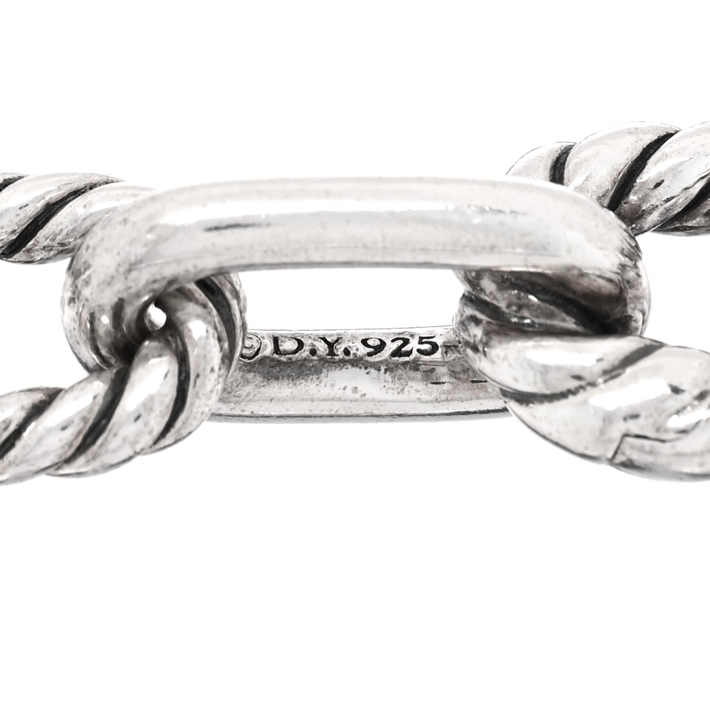 Sterling Silver 8.5mm DY Madison Link Chain Bracelet