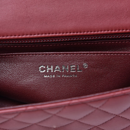Chanel Lambskin Quilted Mini Rectangular Flap Burgundy 6 of 11
