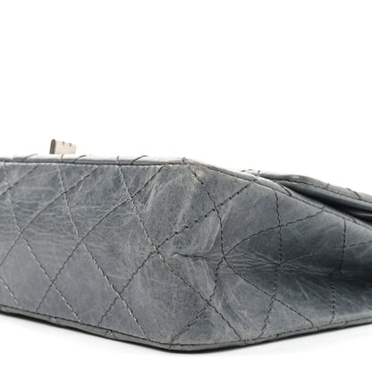 Chanel Aged Calfskin Quilted 50th Anniversary 2.55 Reissue Flap 226 Grey 10 of 10
