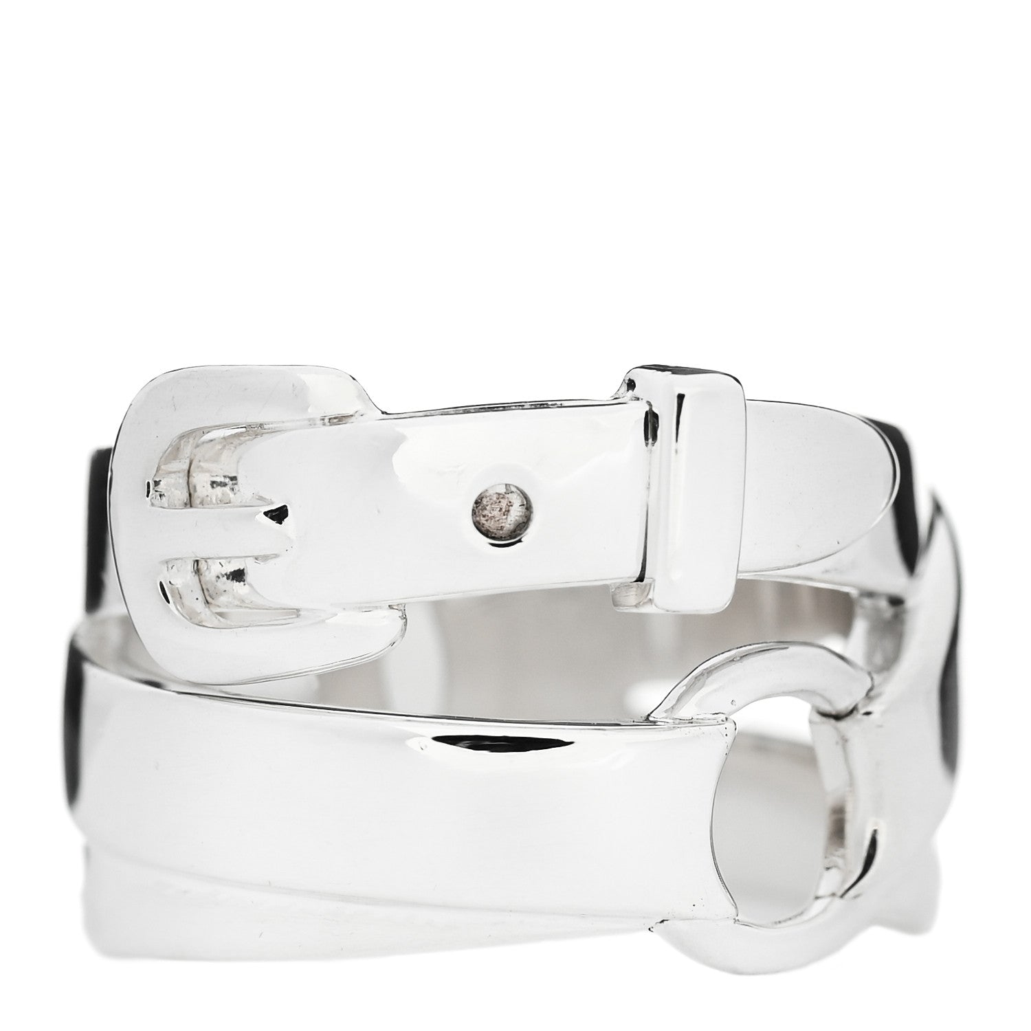 Hermes Sterling Silver MM Debridee Ring 52 6 1 of 5