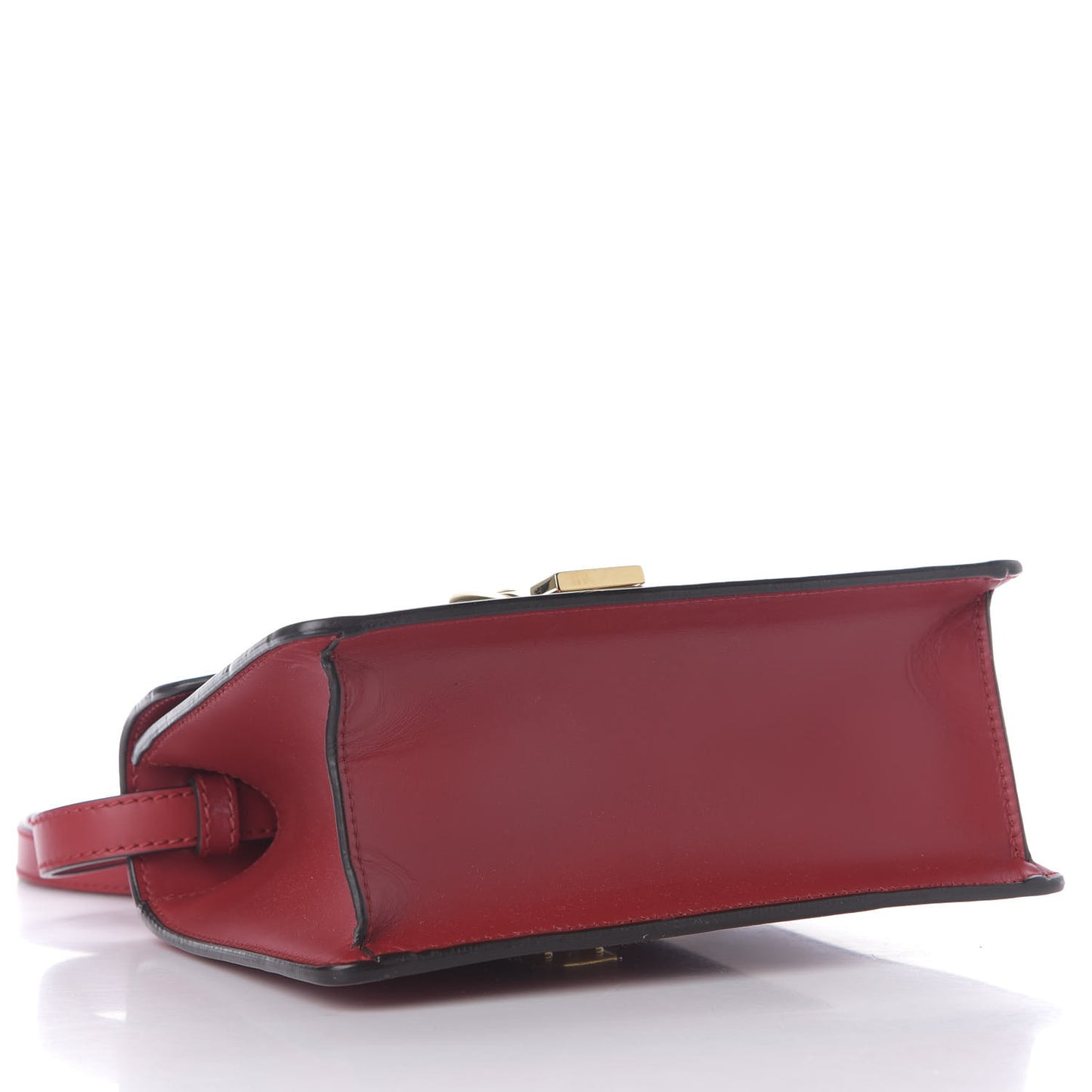 Calfskin Mini Sylvie Top Handle Bag Hibiscus Red
