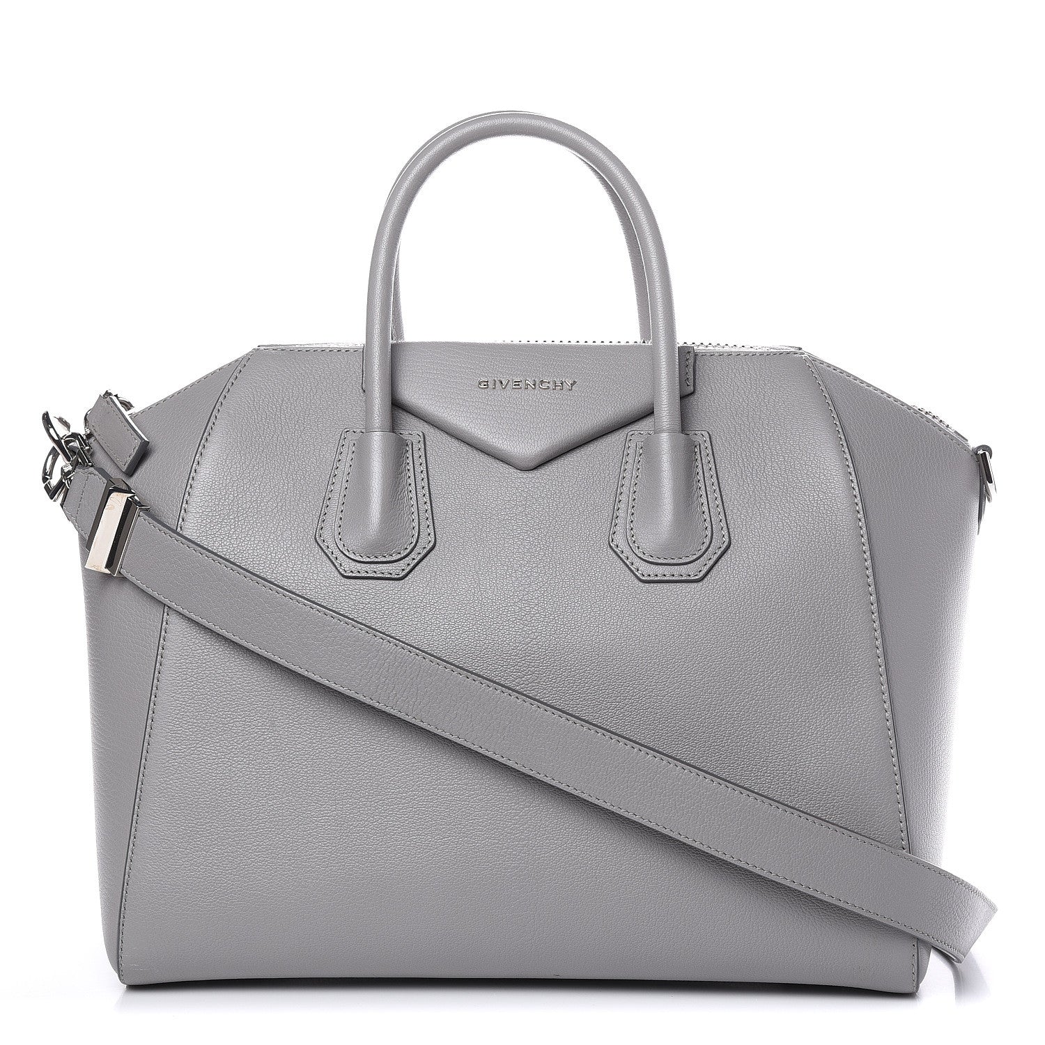 Givenchy Sugar Goatskin Medium Antigona Pearl Grey 1 of 15