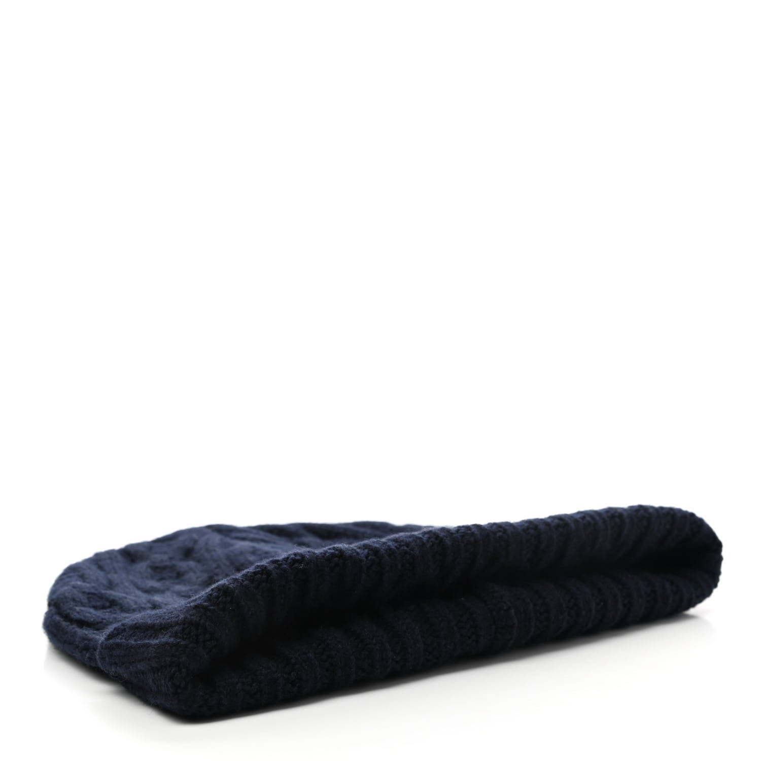 Hermes Cashmere Beanie Hat M Marine 4 of 6