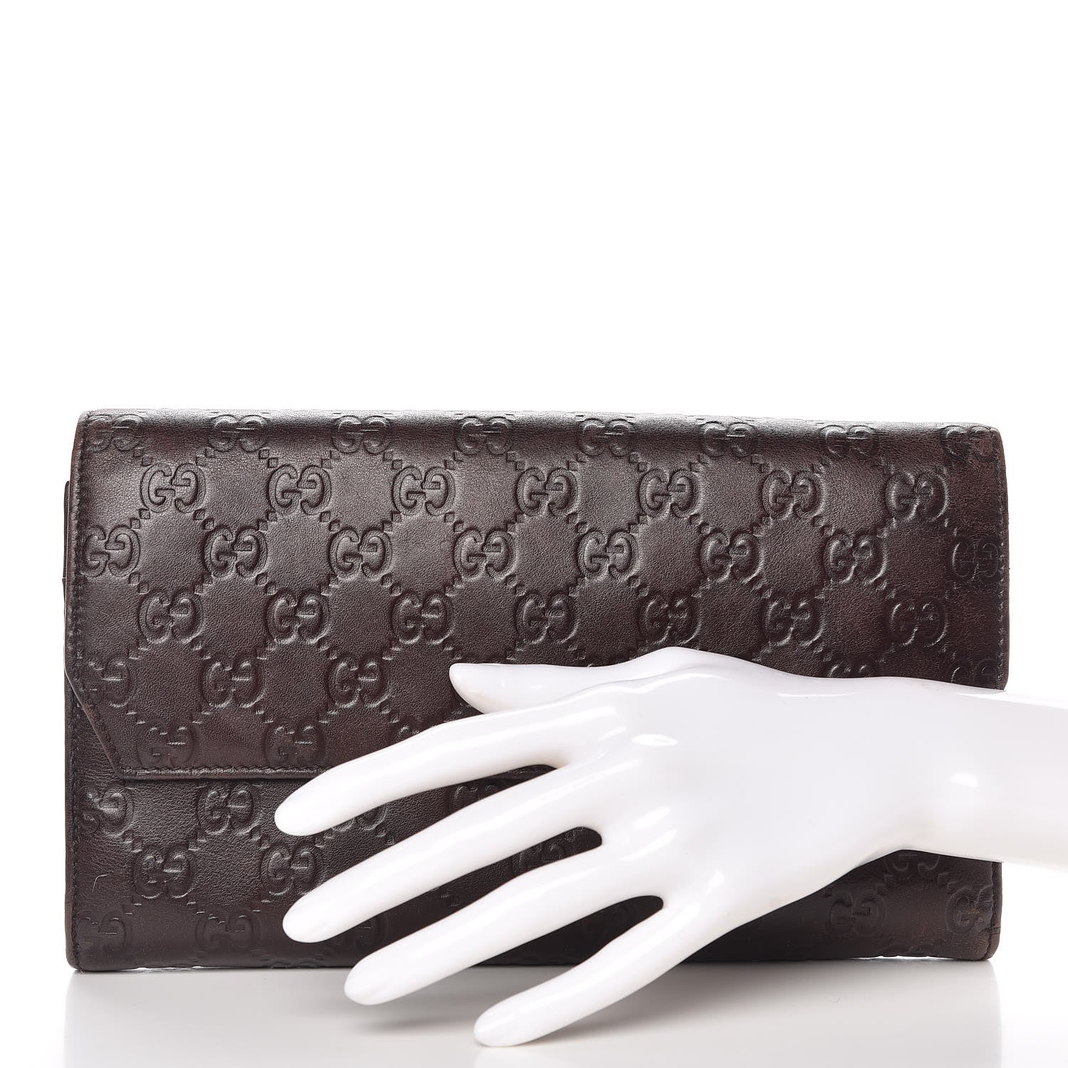 Gucci Guccissima Travel Document Case Brown 2 of 14