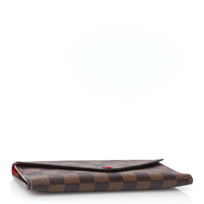 Louis Vuitton Damier Ebene Josephine Wallet Red 4 of 8