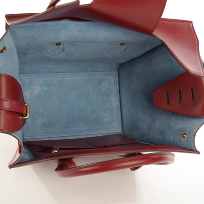 Celine Palmelato Calfskin Mini Tie Knot Tote Red 5 of 7