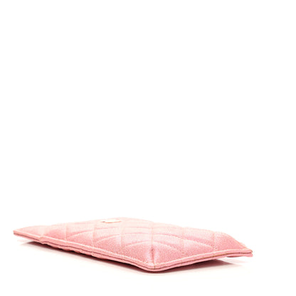Chanel Iridescent Caviar Quilted Classic iPhone Pouch Rose Pink 4 of 8