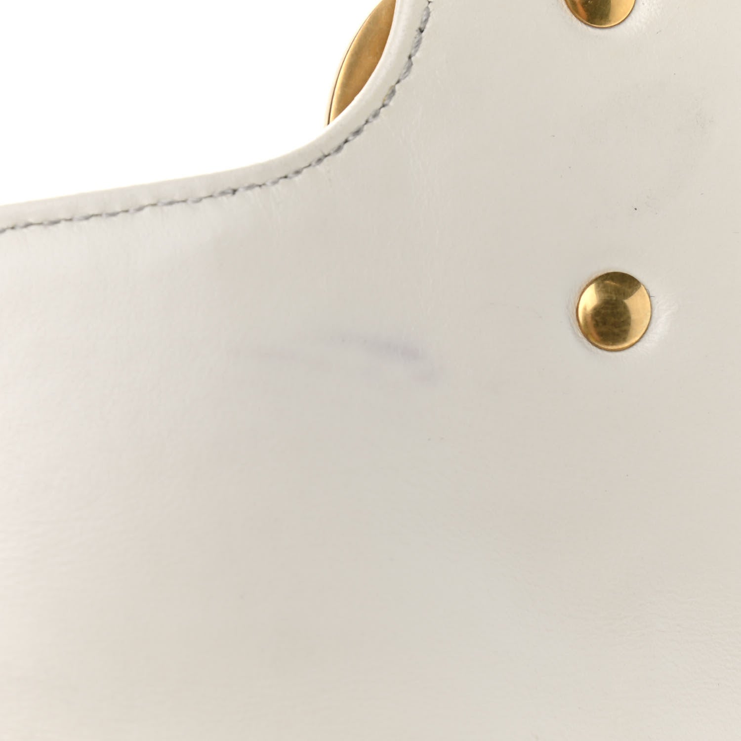 Gucci Calfskin Matelasse Mini GG Marmont Shoulder Bag White 10 of 11