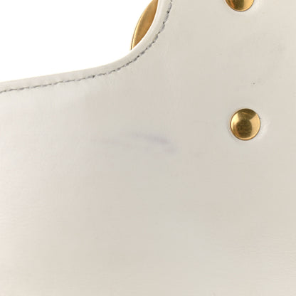 Gucci Calfskin Matelasse Mini GG Marmont Shoulder Bag White 10 of 11