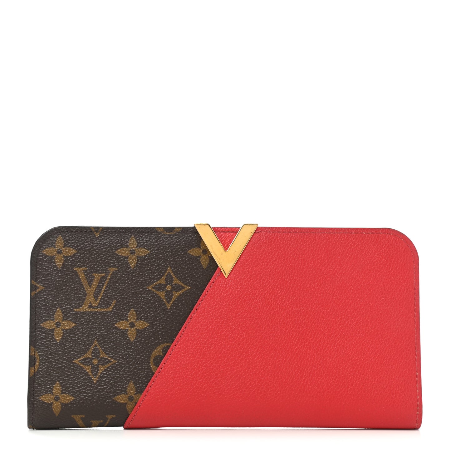 Monogram Calfskin Kimono Wallet Cherry