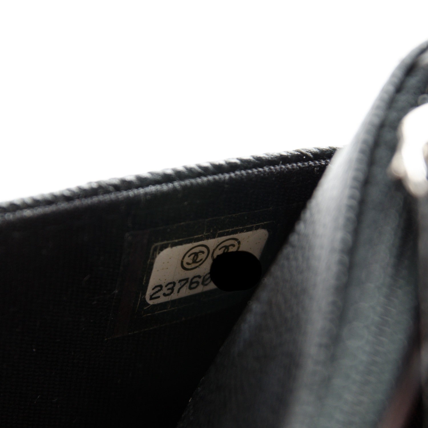 Chanel Caviar Chevron Wallet On Chain WOC Black 8 of 8