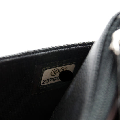 Chanel Caviar Chevron Wallet On Chain WOC Black 8 of 8