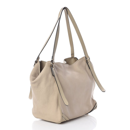 Burberry Grainy Calfskin Small Canterbury Tote Beige 3 of 18
