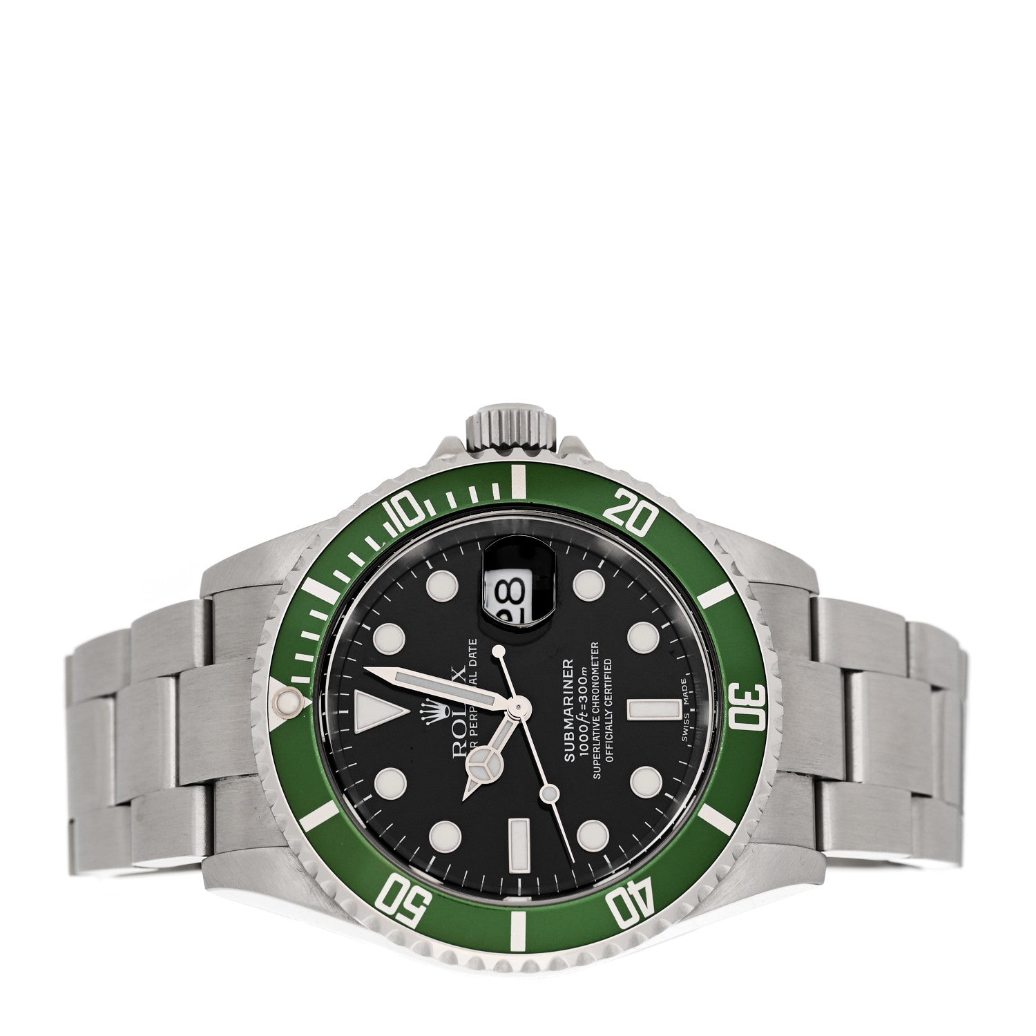 Rolex Stainless Steel 40mm Oyster Perpetual Submariner Date 50th Anniversary Kermit Watch Black 16610LV 2 of 4