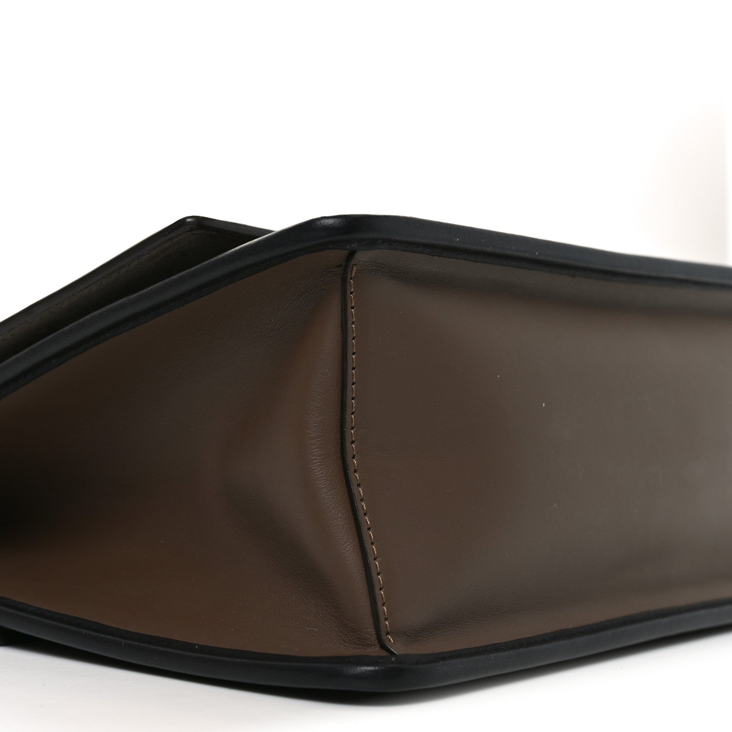 Fendi Vitello Century F is Fendi Bi-Color FF 1974 Embossed Kan I Shoulder Bag Maya Black 17 of 19