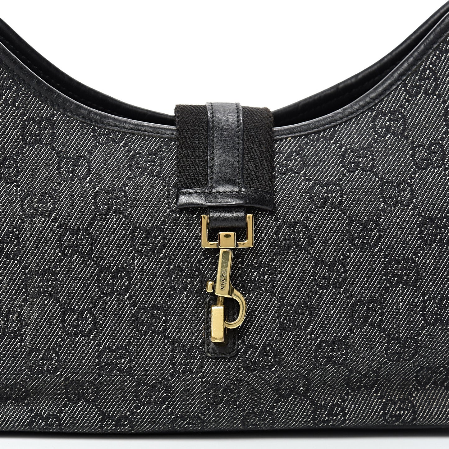 Denim Monogram Shoulder Bag
