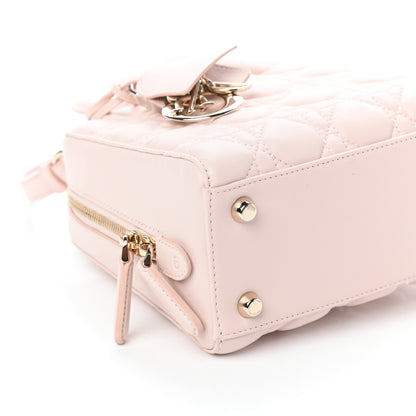 Christian Dior Lambskin Cannage Bag Pink 8 of 9