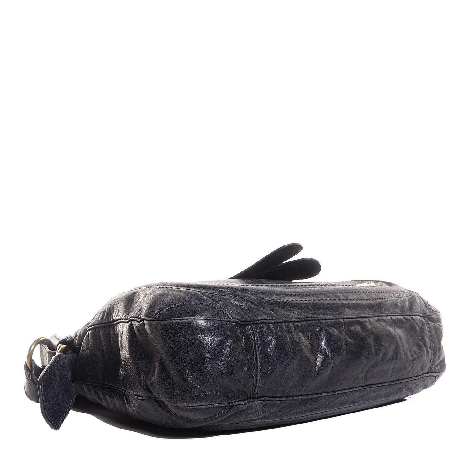 Leather Bay Tote Navy