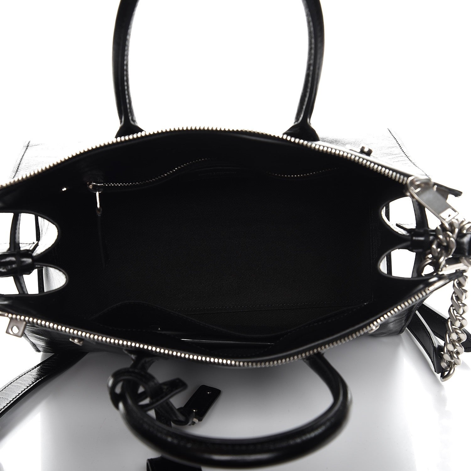 Saint Laurent Glace Calfskin Baby Souple Sac De Jour Black 6 of 11