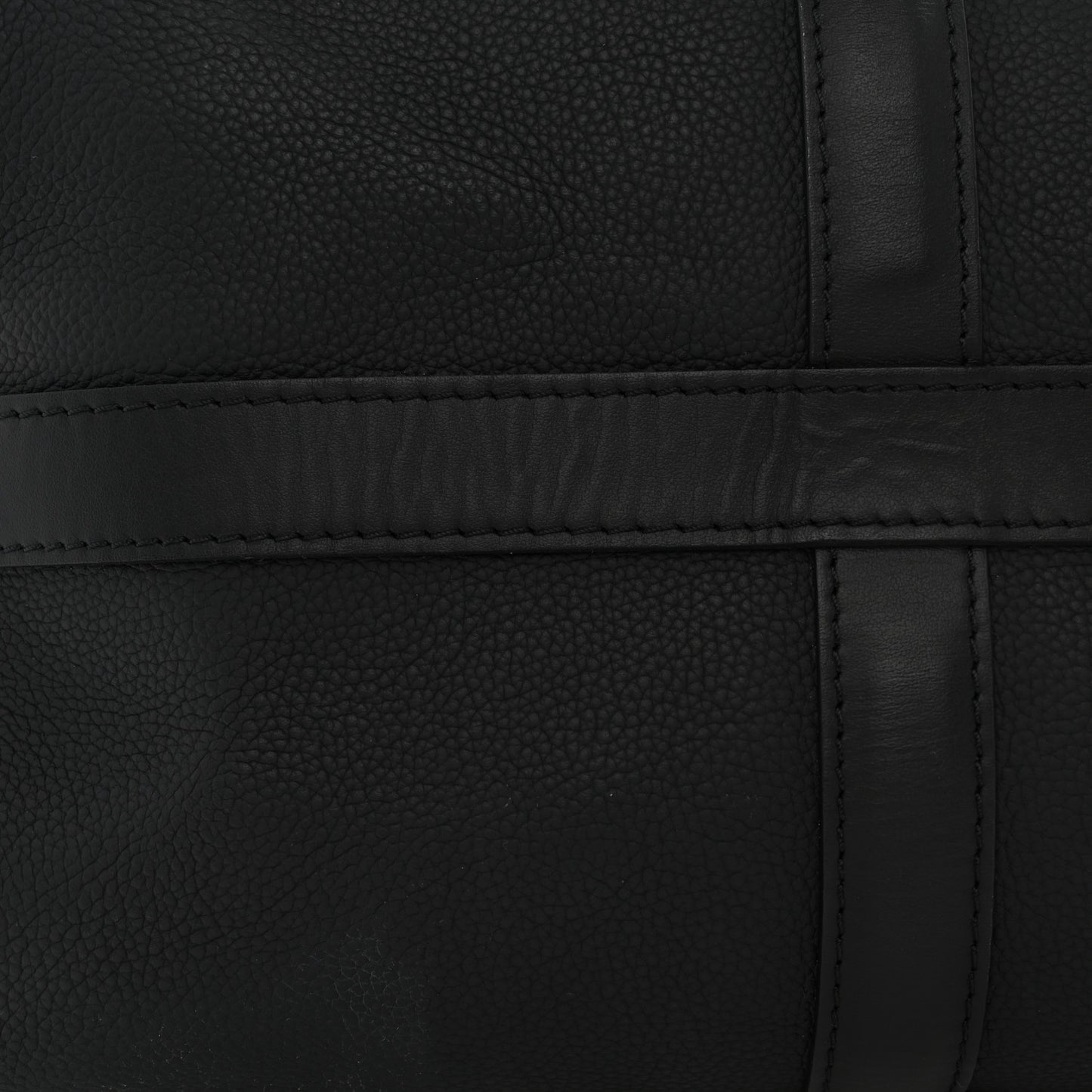 Grained Calfskin Aerogram Keepall Bandouliere 40 Black
