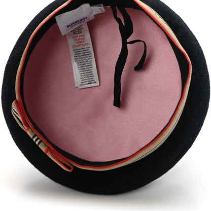 Burberry Wool Kids Beret 8-12Y Black 6 of 8