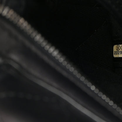 Chanel Calfskin Stitched Paris In Rome Shoulder Bag Black 7 of 13