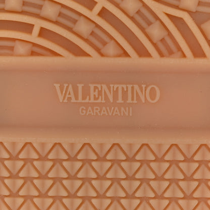 Valentino Garavani Suede Calfskin Womens Upvillage Crosta Low Top Sneakers 40 Pink Ivory 7 of 10