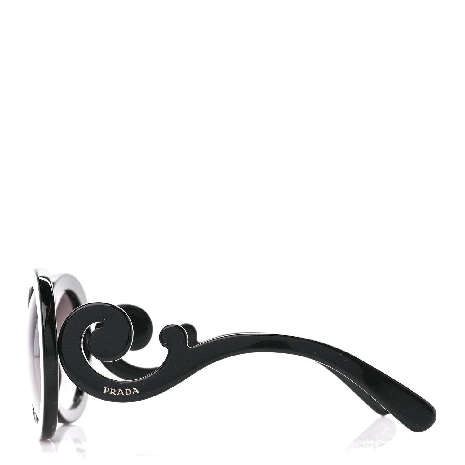 Prada Baroque Sunglasses SPR 27N Black 3 of 9