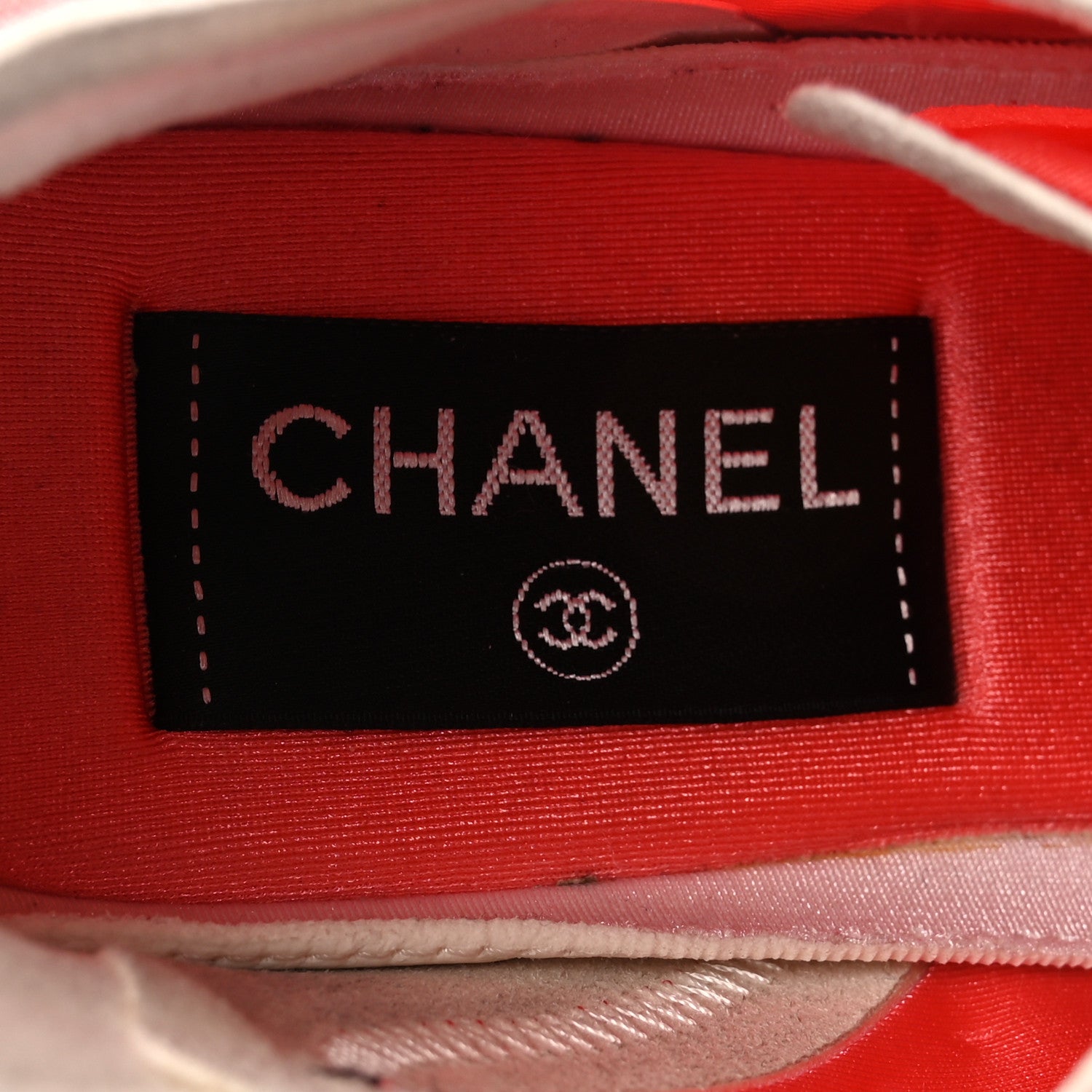 Chanel Lycra CC Sneakers 35 Coral 8 of 9