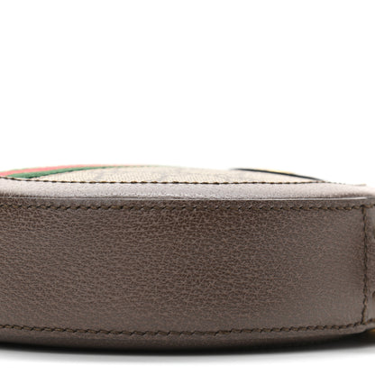 Gucci GG Supreme Monogram Web Mini Ophidia Round Shoulder Bag Brown 11 of 12