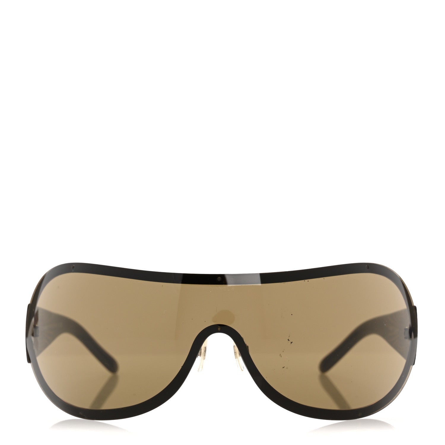 Chanel Shield Crystal CC Logo Sunglasses 4148-B Brown 2 of 8