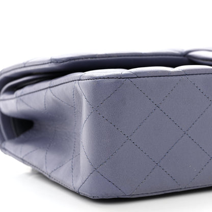 Chanel Lambskin Quilted Medium Double Flap Light Purple 10 of 17