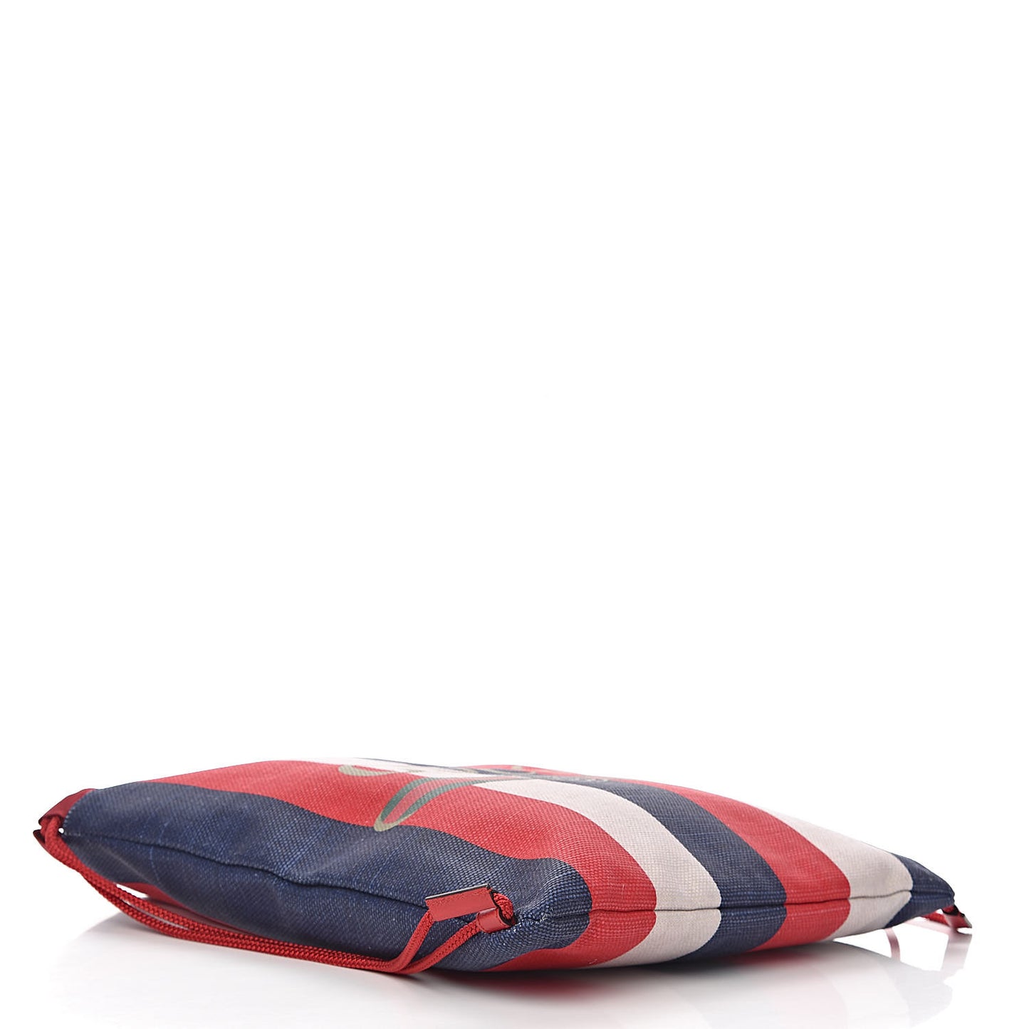 Canvas Logo Sylvie Stripe Drawstring Backpack Red