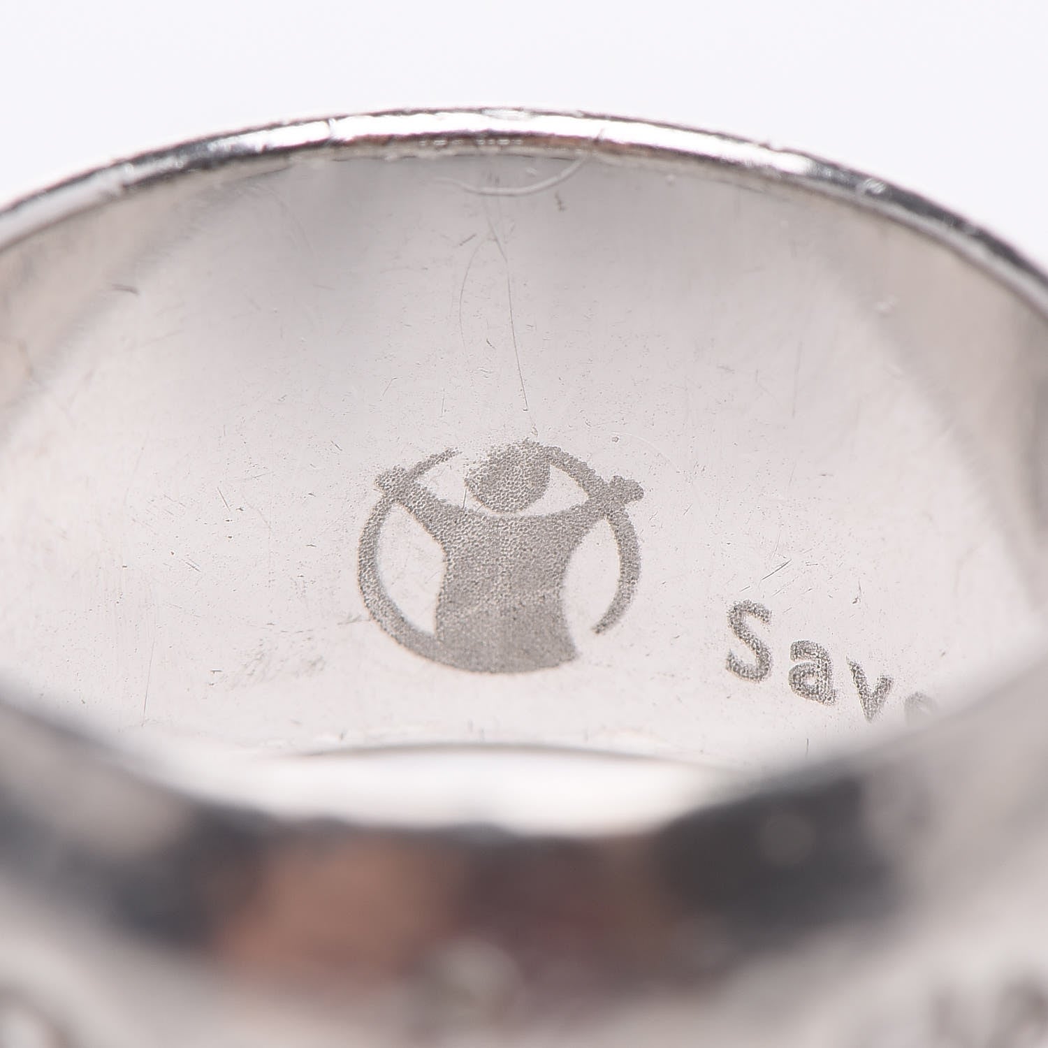 Bulgari Sterling Silver Save The Children Ring 51 5.75 5 of 6