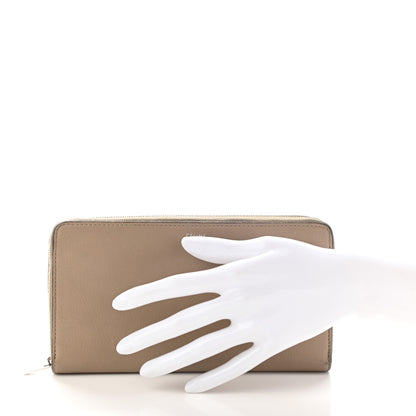 Celine Grained Calfskin Large Zip Around Multifunction Wallet Dune 2 of 15