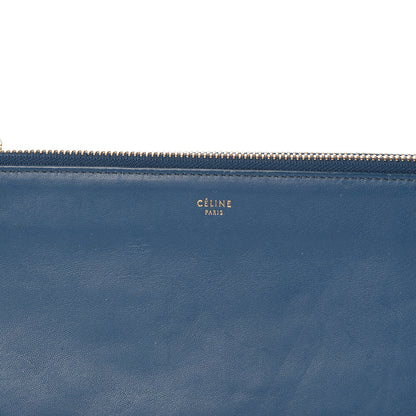 Celine Lambskin Small Trio Crossbody Bag Peacock 9 of 11