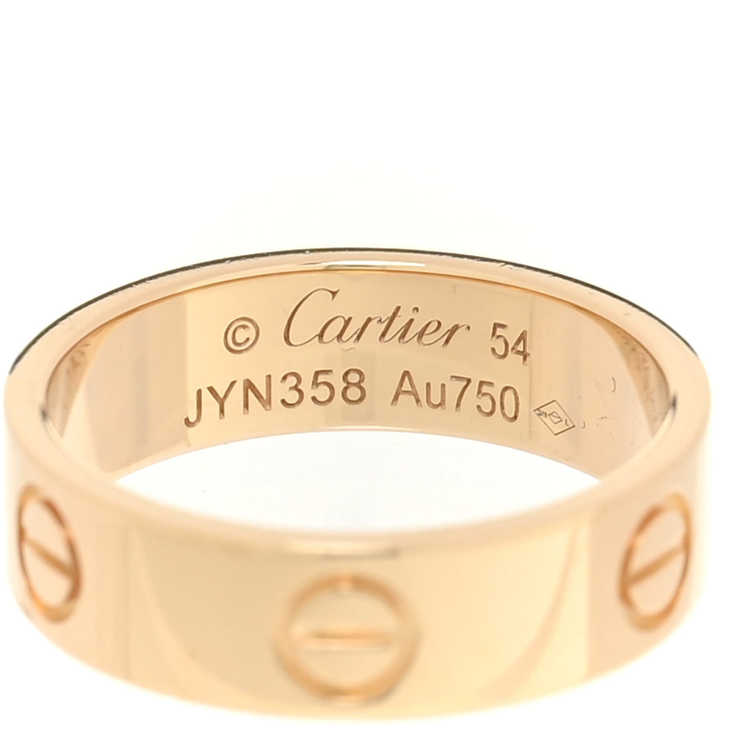 18K Yellow Gold 5.5mm LOVE Ring 54 7