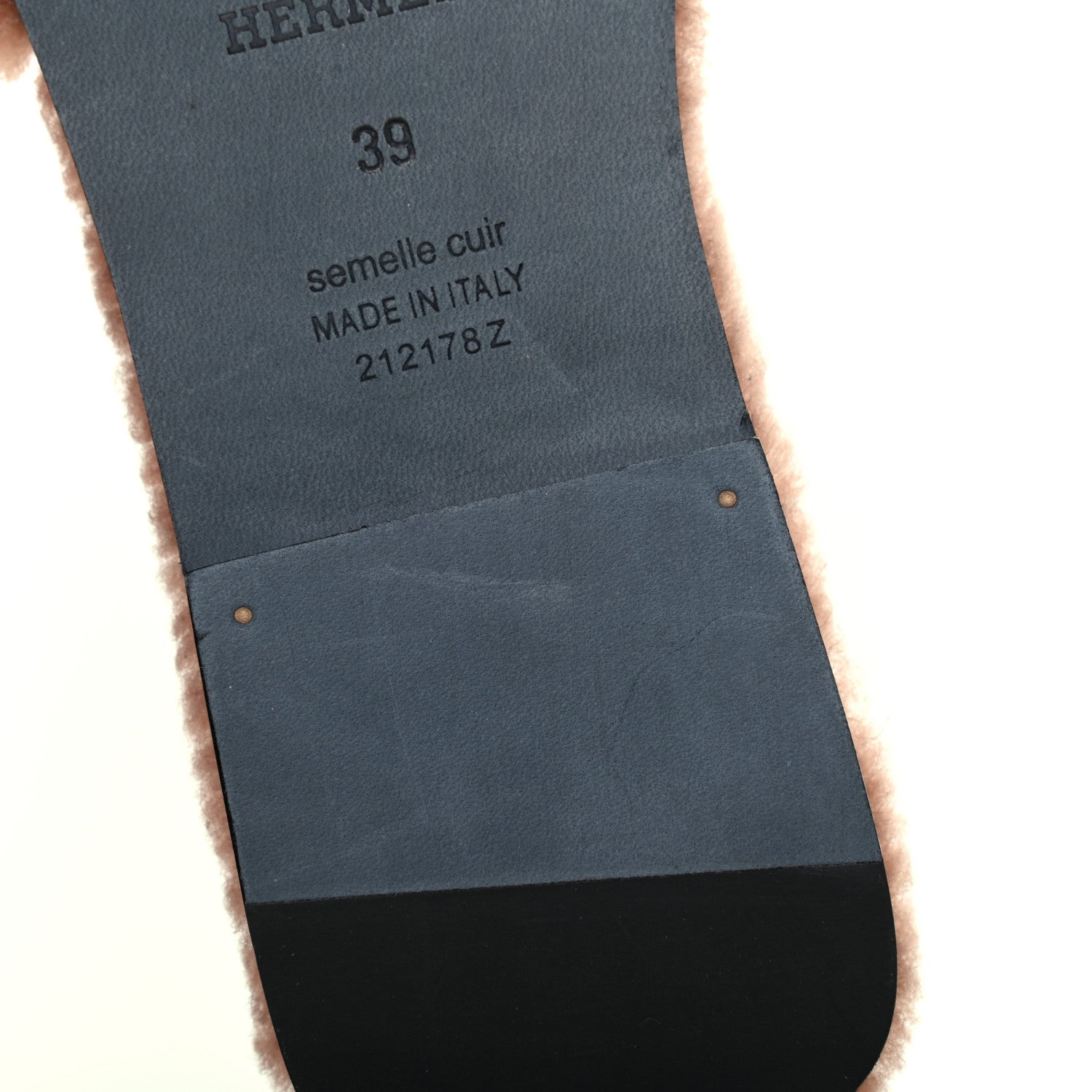 Hermes Woolskin Oran Sandals 39 Rose Aube 8 of 10