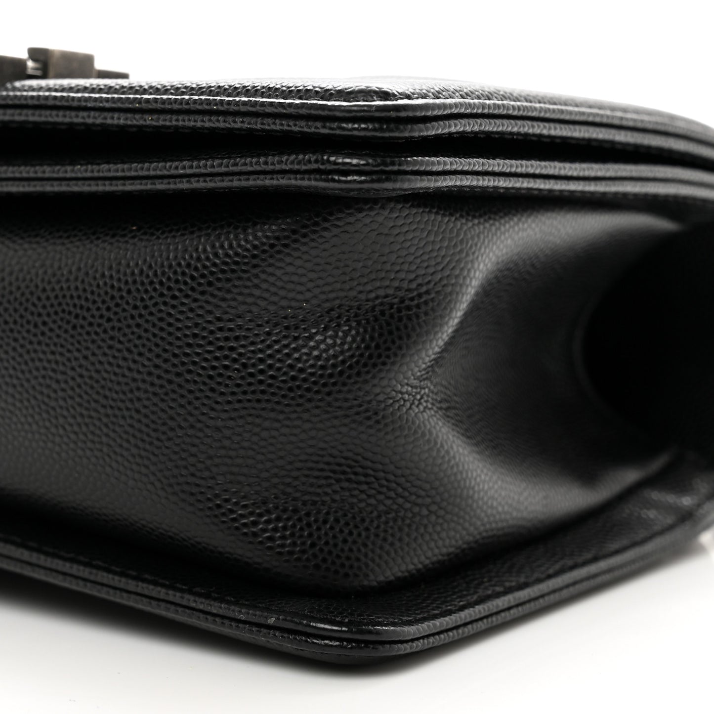 Caviar Quilted Small Boy Flap Black
