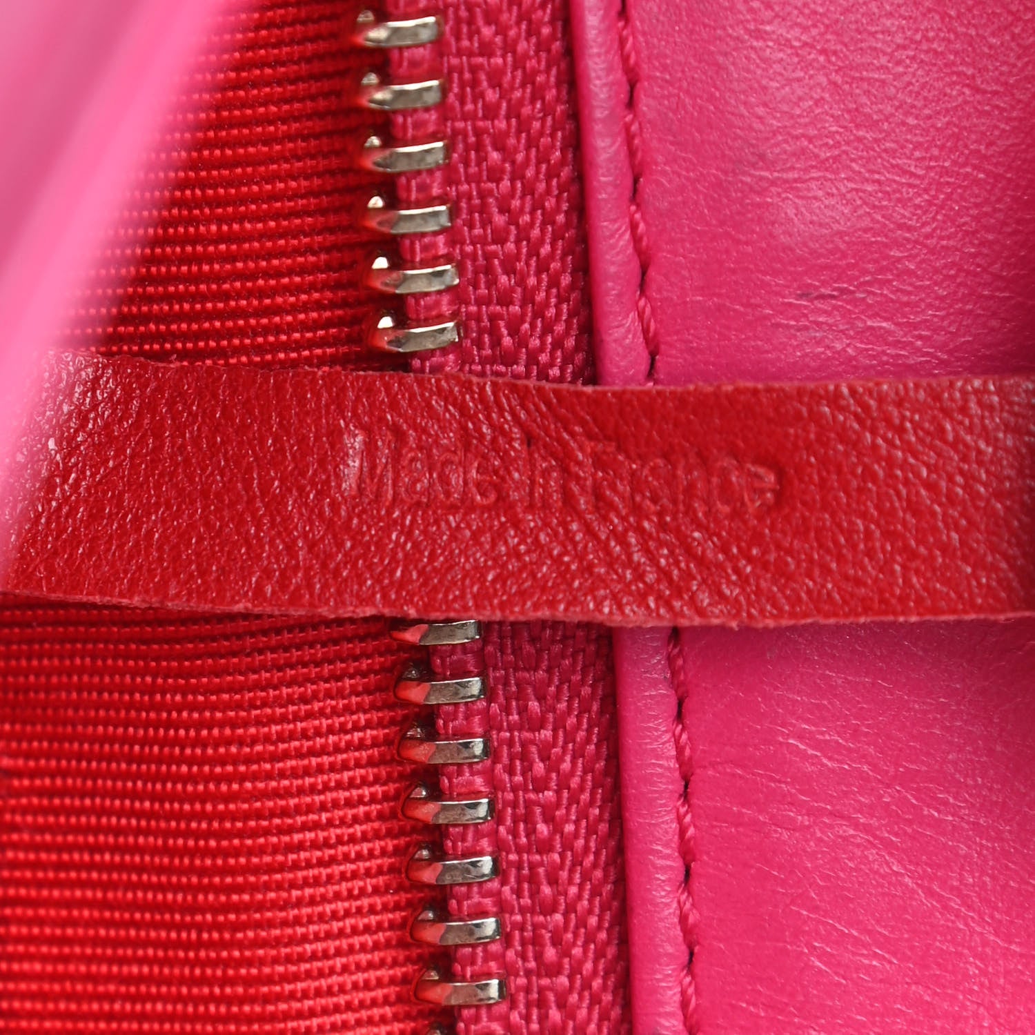 Christian Louboutin Calfskin Spikes Loubiposh Chain Clutch Fuchsia 7 of 11