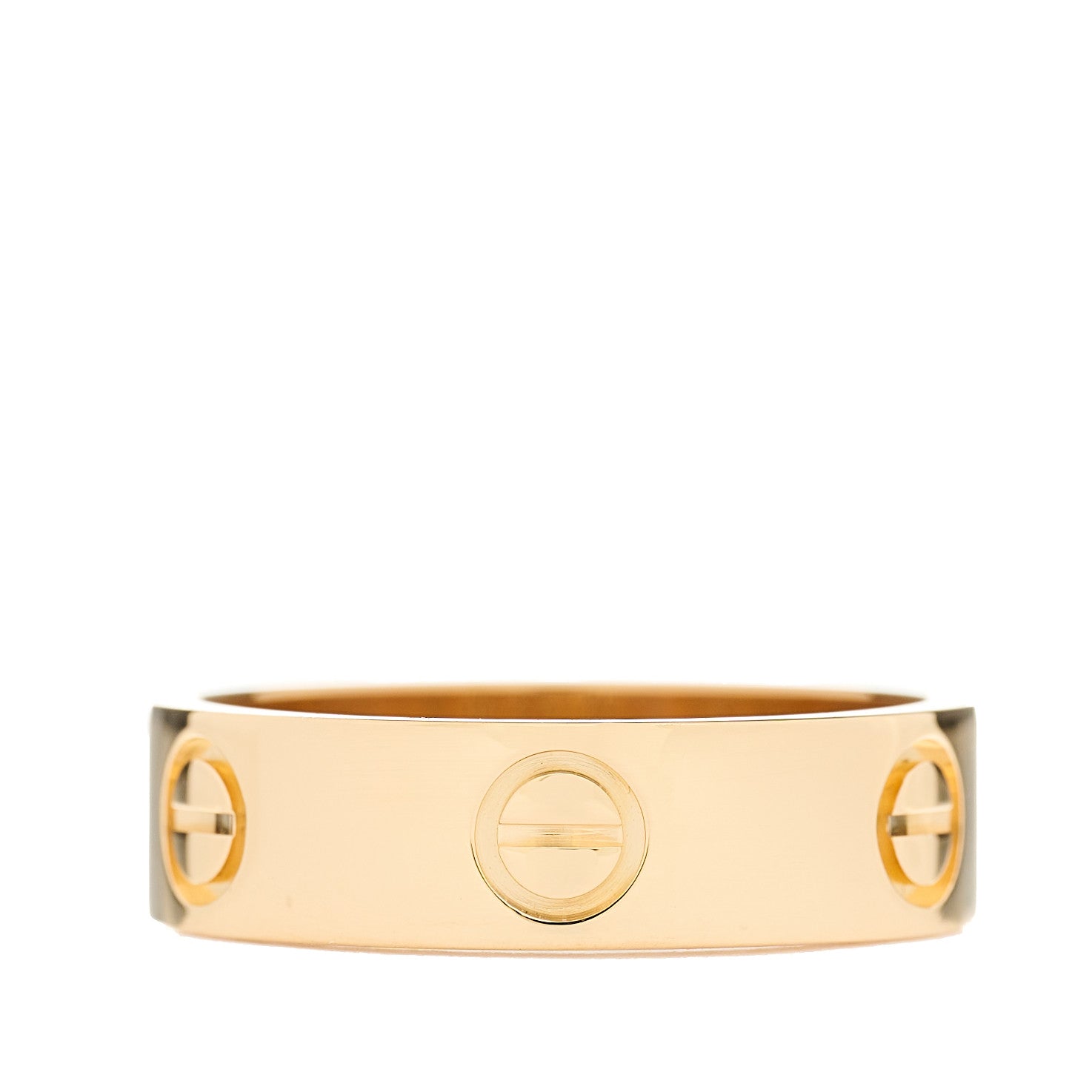 Cartier 18K Yellow Gold 5.5mm LOVE Ring 55 7.25 1 of 5