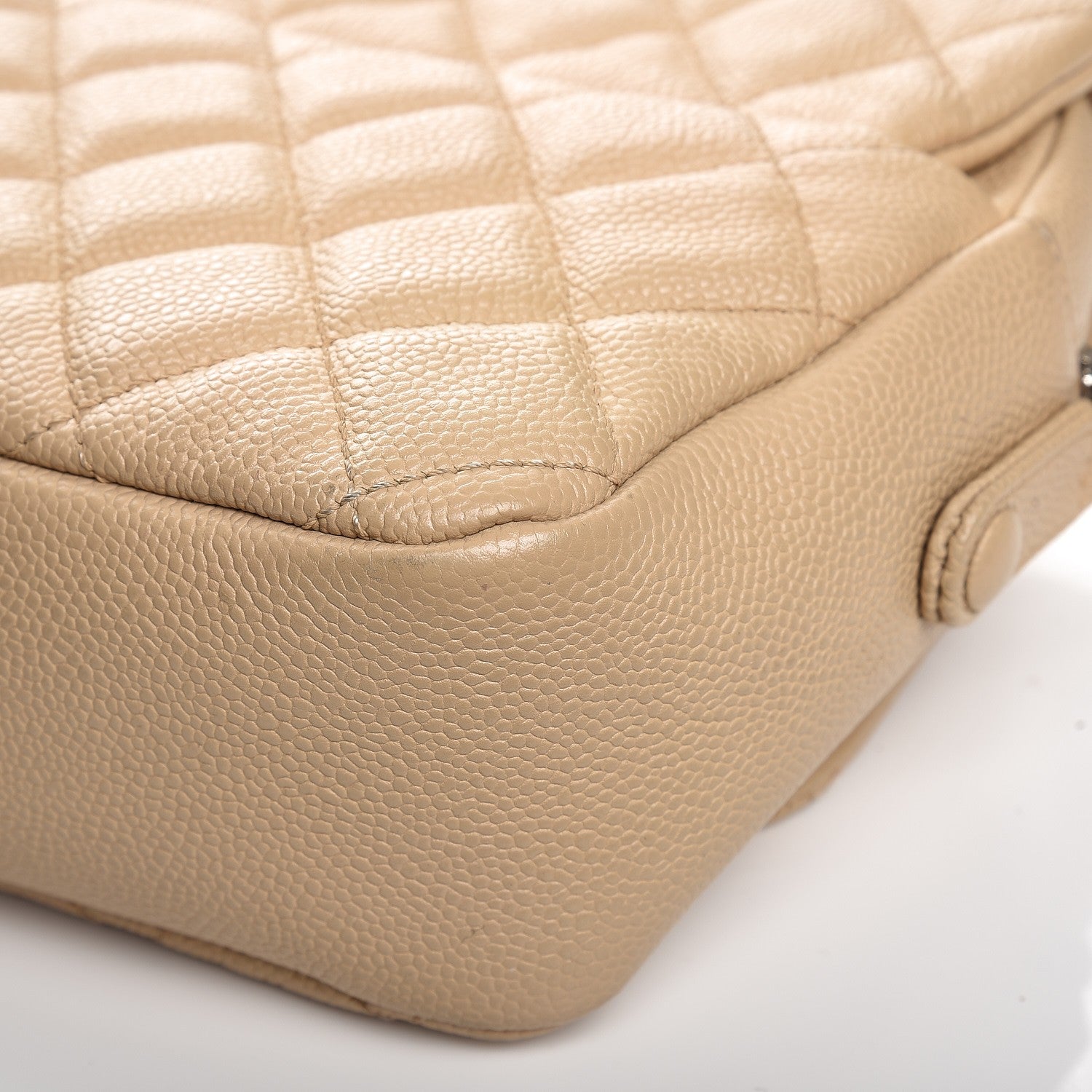 Chanel Caviar Quilted Jumbo Easy Flap Beige 11 of 11